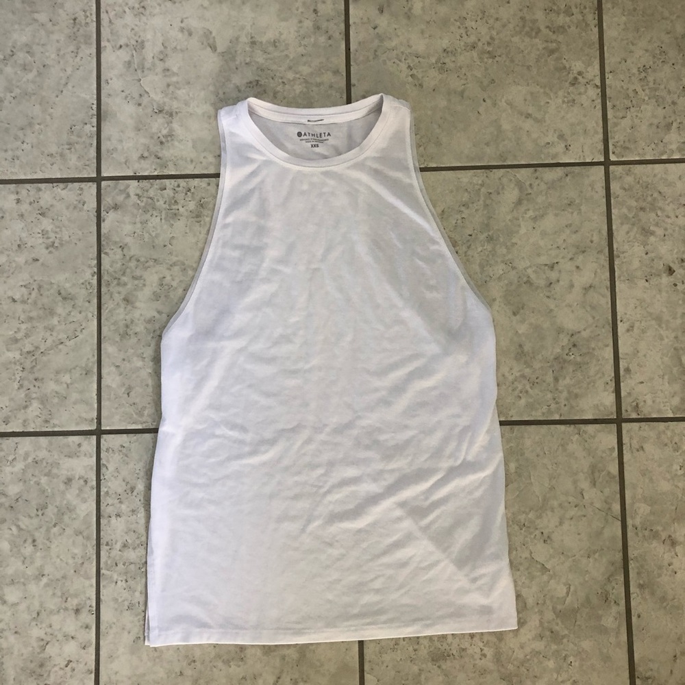 White Athleta tank xxsmall